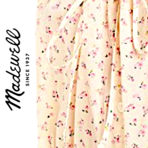 NWT/NIB MADEWELL ๐ฏ Cotton Floral Peasant Tant-Tie - Picture 4 of 13